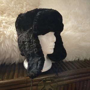 Vintage Sheepskin Ushanka Genuine USSR Russian Made